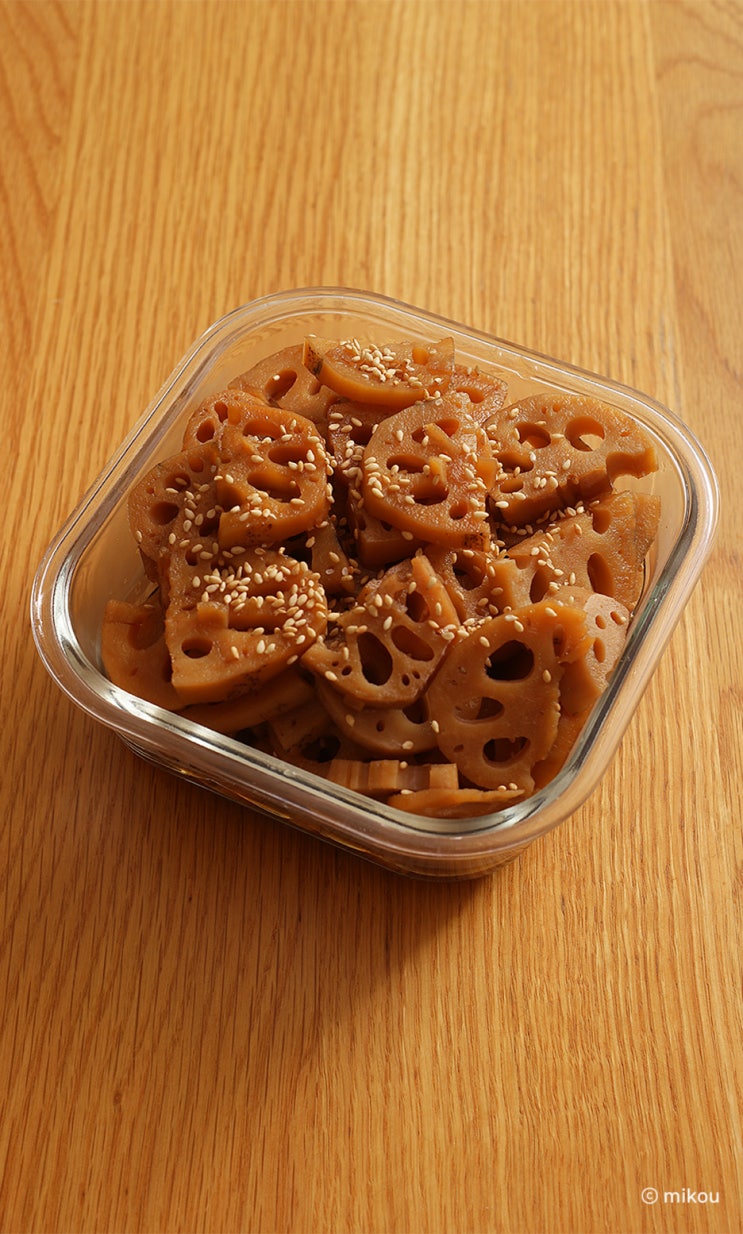  진짜 맛있는 쫀득 연근조림 레시피