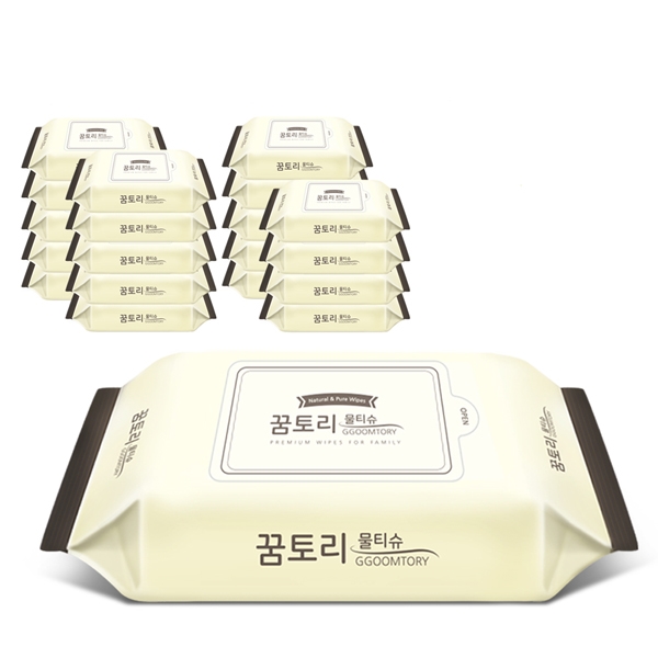 많이 찾는 꿈토리물티슈 도톰한 나비의꿈 리필형, 60매, 20팩 좋아요 많이 찾는 꿈토리물티슈 도톰한 나비의꿈 리필형, 60매, 20팩 좋아요