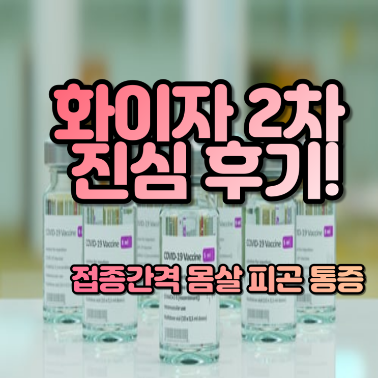  [화이자 2차 접종 간격, 몸살, 통증, 피곤, 부작용]"나무늘보인가? 인간인가?" 화이자 2차 접종 후 96시간의 진심 200% 리얼 후기!