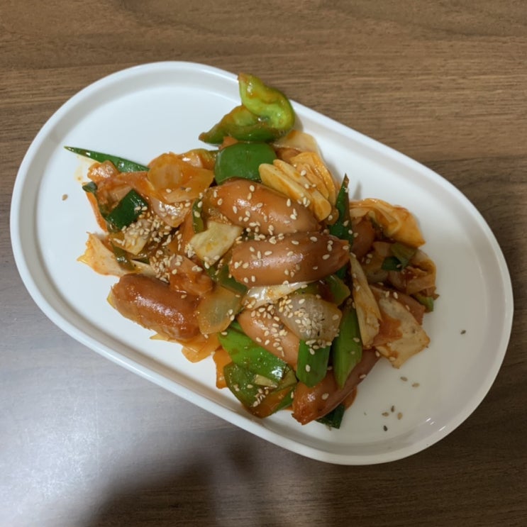  [요리] 밥반찬도 되고, 술안주도 되는 소세지 야채볶음