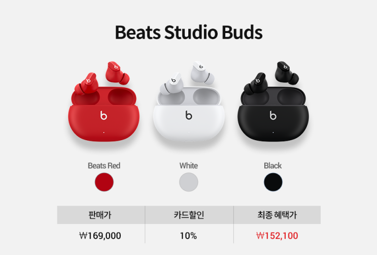  애플 비츠 스튜디오 버즈 사전예약 10%할인 및 수령일(받는날짜)