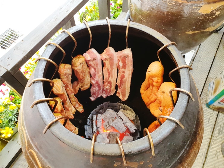 정릉 맛집 자연향 통삼겹 바베큐 오리 바베큐