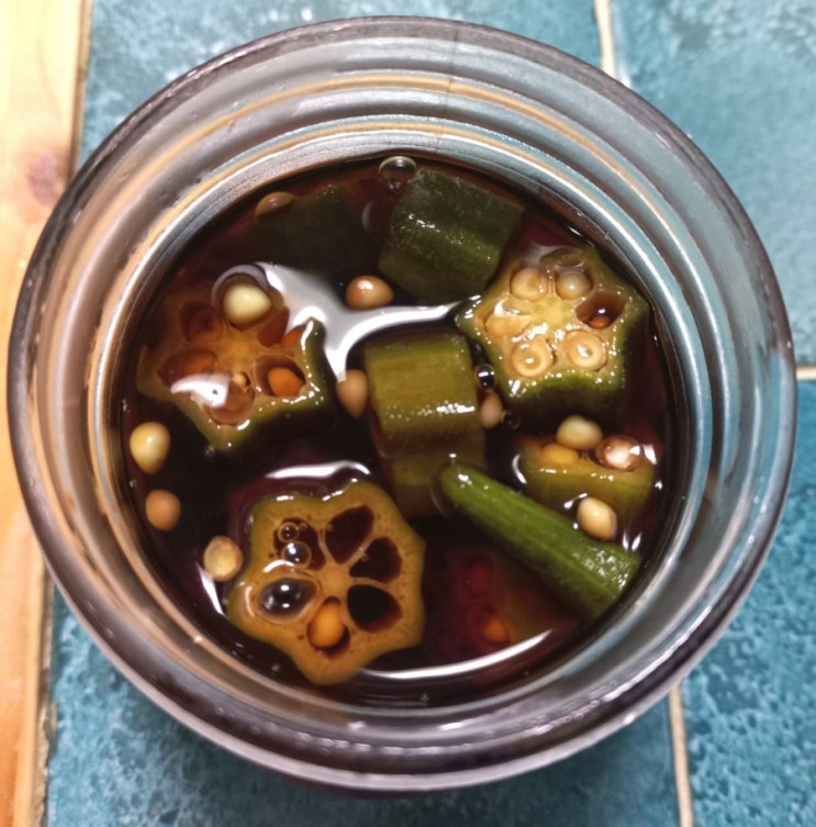  오뚜기 간편 장아찌 소스로 궁채 장아찌,오크라 장아찌 만들기