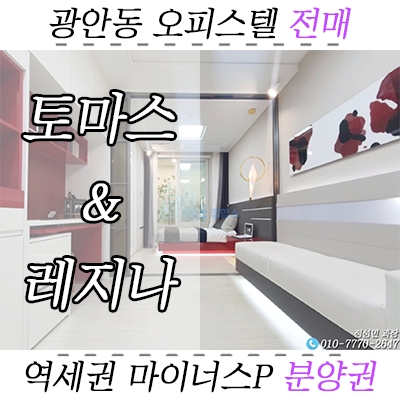 수영구 광안동 초역세권 오피스텔 토마스앤레지나 분양권 전매 수영구 광안동 초역세권 오피스텔 토마스앤레지나 분양권 전매
