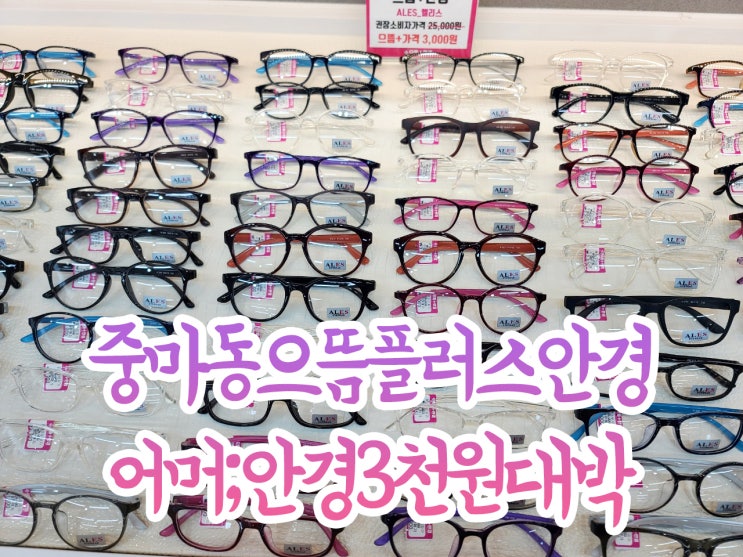  중마동 안경 편하게 둘러봤어요