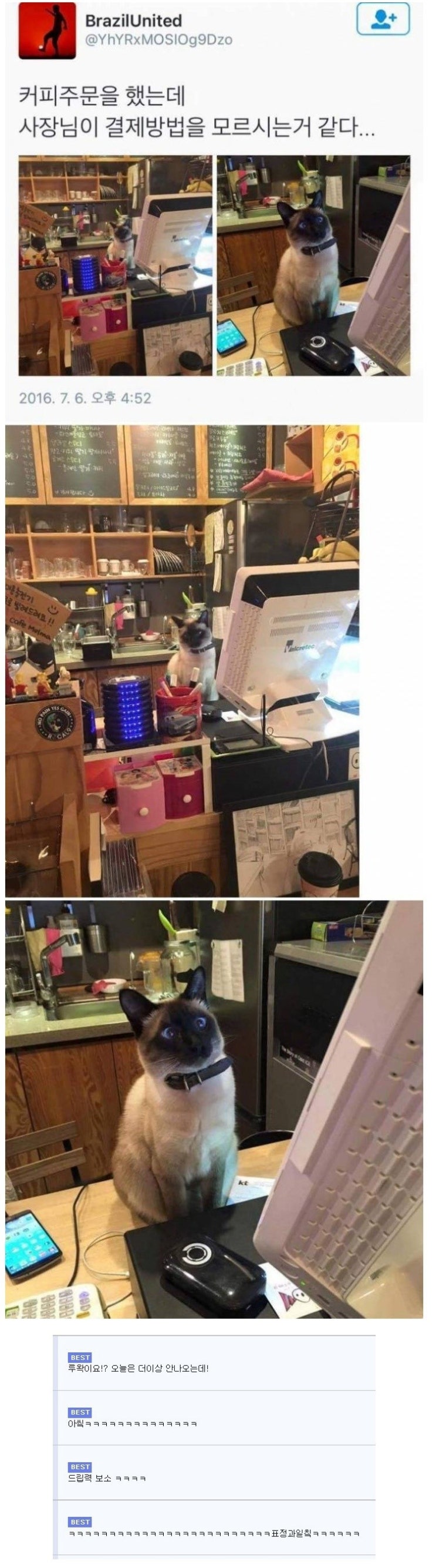  카페 사장님.