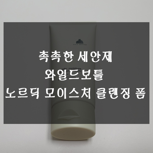  촉촉한세안제 와일드보틀 노르딕 모이스처 클렌징 폼 사용기