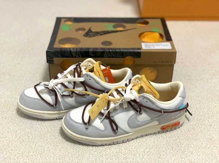  나이키 오프화이트 덩크 로우 NIKE x Off White LOT 46/50 공홈 당첨 후기