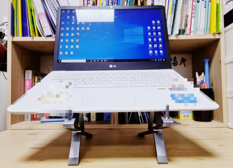  휴대용 노트북 거치대 추천 SSOK3 접이식 2단 노트북 거치대