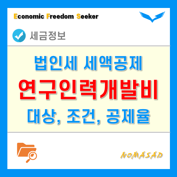 연구인력개발비세액공제 대상 및 조건, 공제율, 유의사항, 사전심사제도