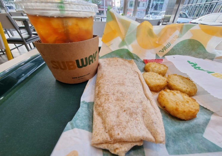  서브웨이 메뉴 추천 3900원 랩 모닝세트