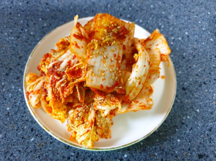  초간단 김치만들기 절이지 않고 배추겉절이 5분완성