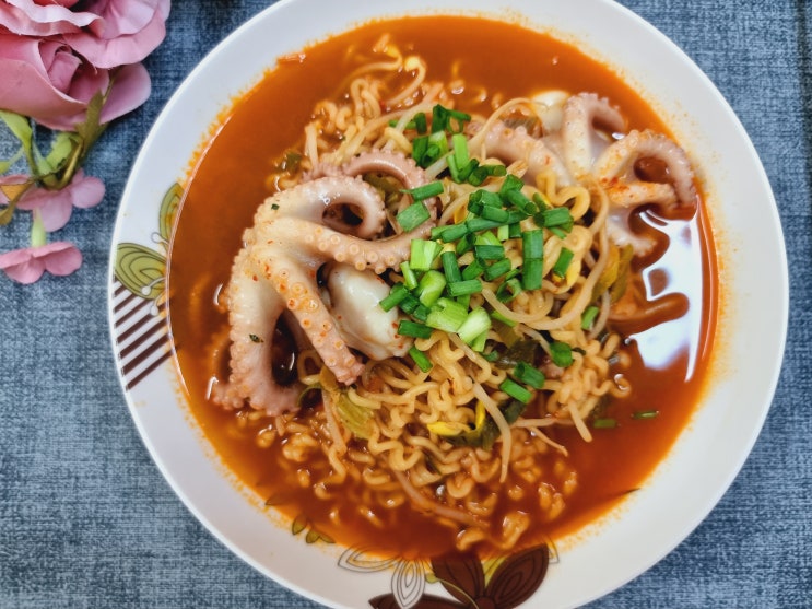  낙지라면 해장라면 맛있게 끓이는 법