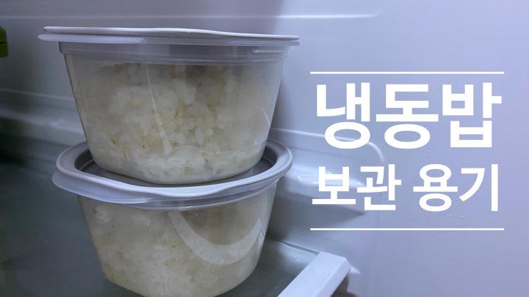 냉동밥보관용기 쿡앤밥 플라스틱 용기 실사용 후기