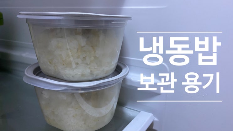  냉동밥보관용기 쿡앤밥 플라스틱 용기 실사용 후기