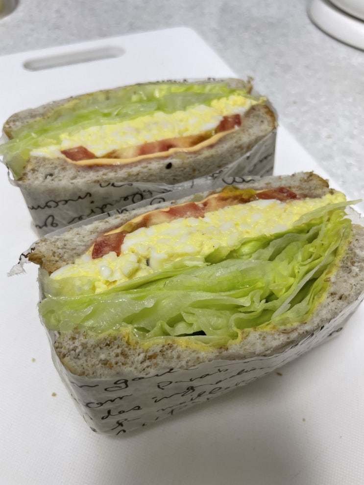  간단하고 맛있고  탄단지  골고루  에그샌드위치 만들기