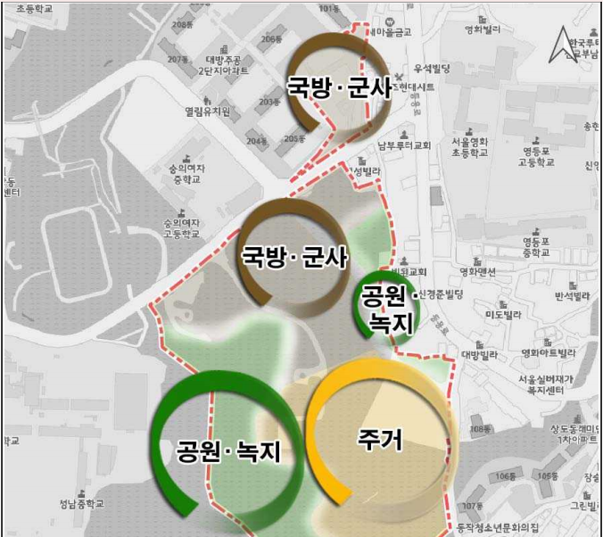 서울대방동 군부지 공공주택지구 결정내용