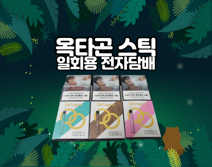  옥타곤 스틱 일회용 전자담배 후기 / 금연 전자담배