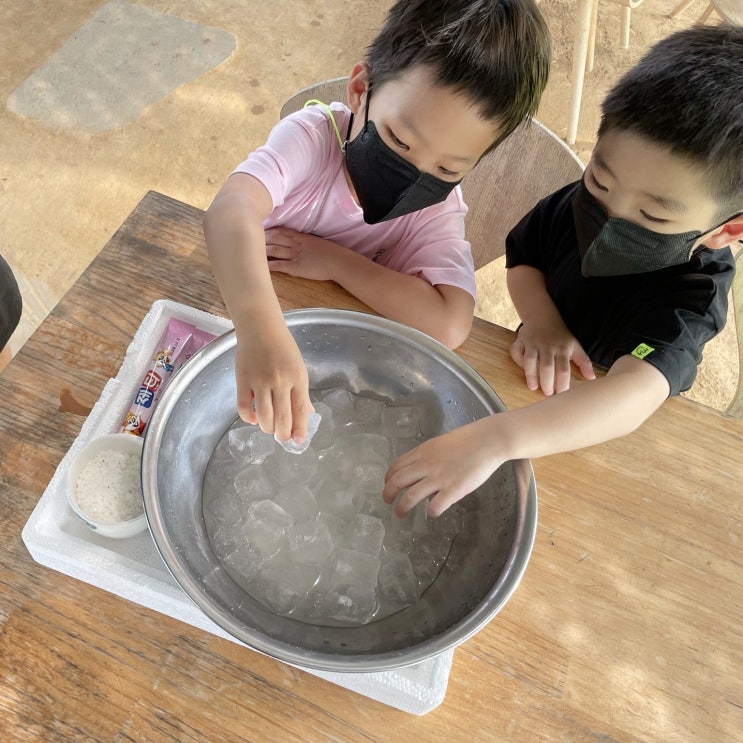 서울근교 나눔농장 아이스크림 만들기 체험 코시국 운영중