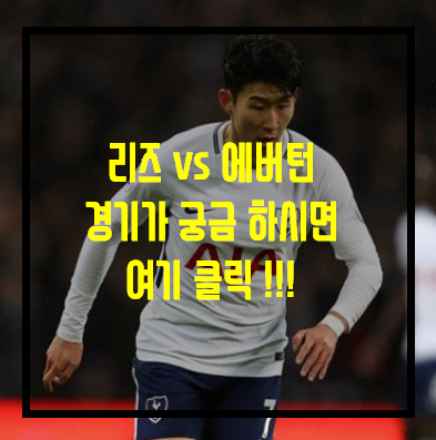  (프리미어리그) 리즈 vs 에버턴...   승리는 과연...???