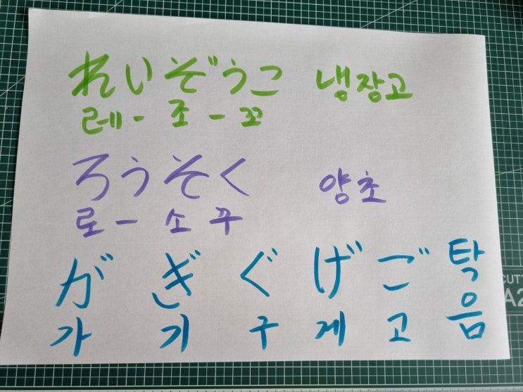  일본어 공부하기 7번째, 단어 탁음공부