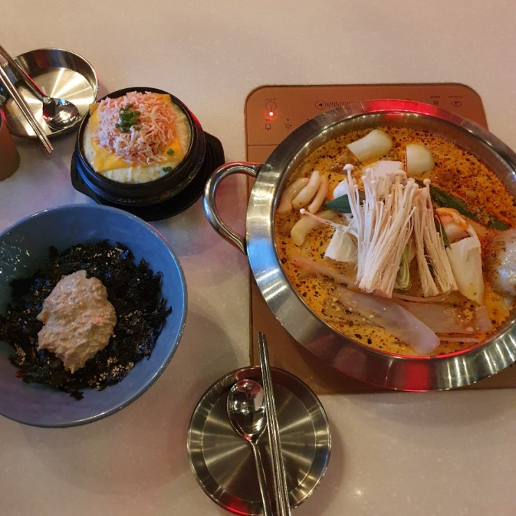  수원 닭도리탕 맛집 홍미집 투움바로제세트