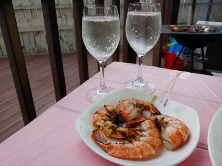  안면도 수산시장 맛집 효안네 농어 회 바베큐 재료 구입후기