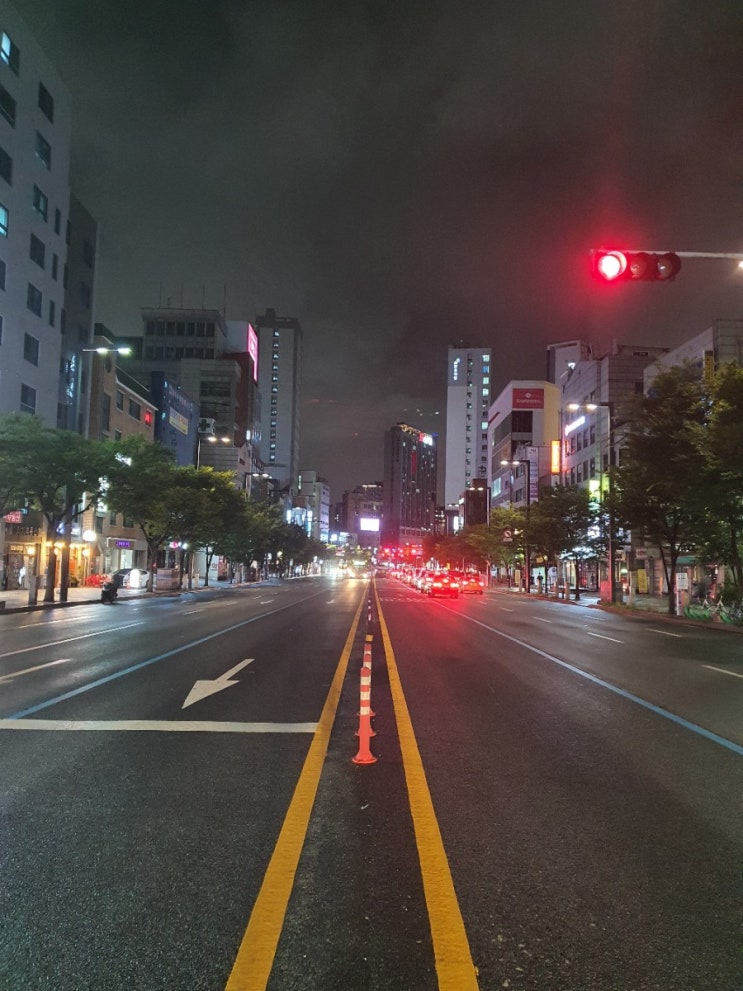  비온 뒤 산책