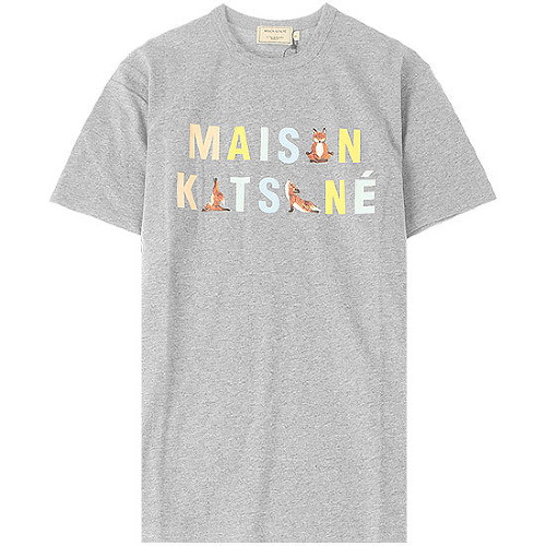 후기가 좋은 MAISON KITSUNE 메종키츠네 EU00152KJ0008 GRM 멀티 요가 폭스 로고 프린팅 반팔티셔츠 그레이 남성 티셔츠 TJ 좋아요 후기가 좋은 MAISON KITSUNE 메종키츠네 EU00152KJ0008 GRM 멀티 요가 폭스 로고 프린팅 반팔티셔츠 그레이 남성 티셔츠 TJ 좋아요