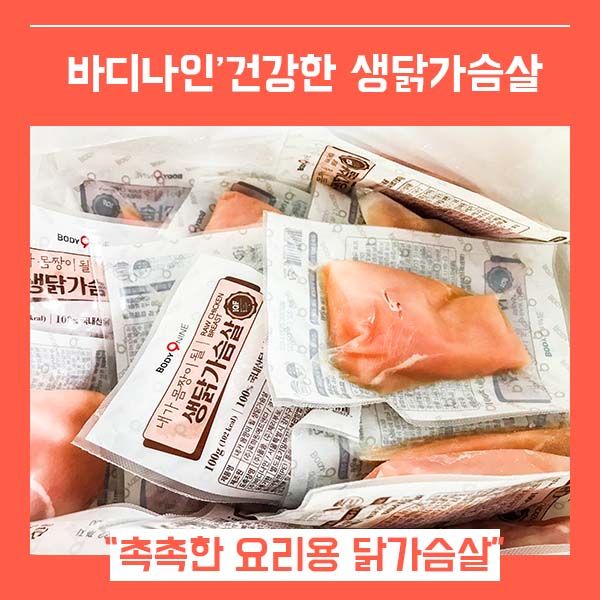 맛있는 건강한 닭가슴살 추천 (feat. 바디나인 내가 몸짱이 될 생닭가슴살 )