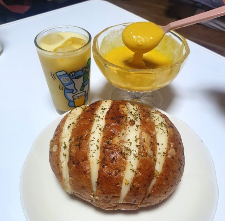  프레이포잇 홈카페 단호박 라떼 스프레드 만들기 쉽네