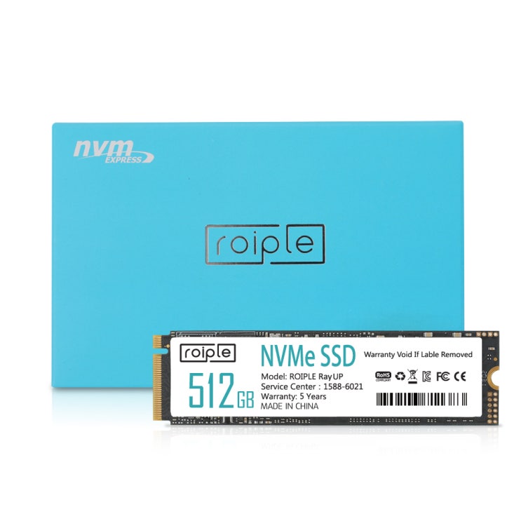 리뷰가 좋은 ROIPLE Ray UP M.2 NVMe, 512GB 추천합니다