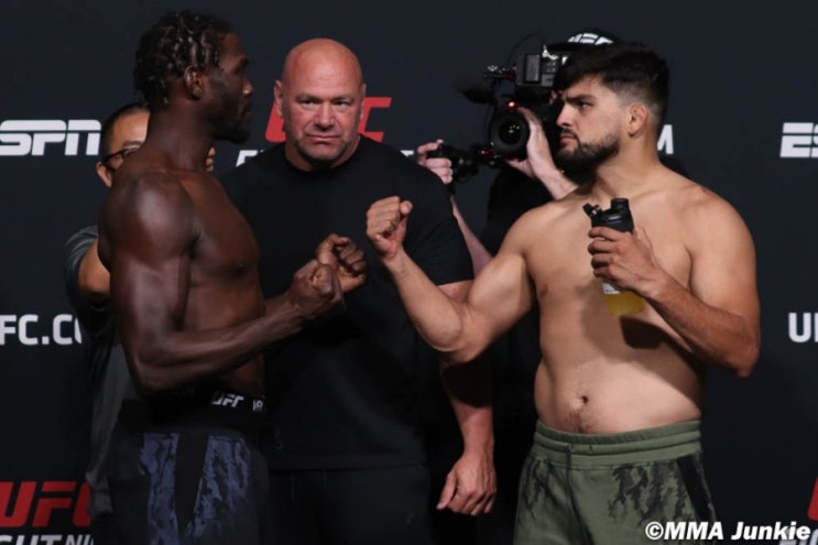 UFC on ESPN 29: 가스텔럼 vs 캐노니어 계체 결과와 페이스오프 장면 UFC on ESPN 29: 가스텔럼 vs 캐노니어 계체 결과와 페이스오프 장면