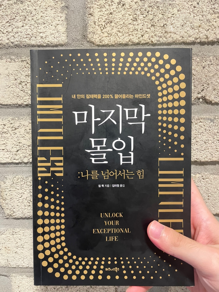  당신의 학습장애를 끝내줄 책 - 마지막 몰입