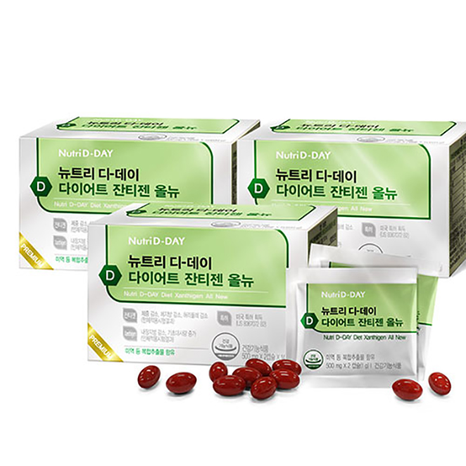 최근 인기있는 뉴트리디데이 잔티젠 올뉴 다이어트식품, 14g, 3개 좋아요