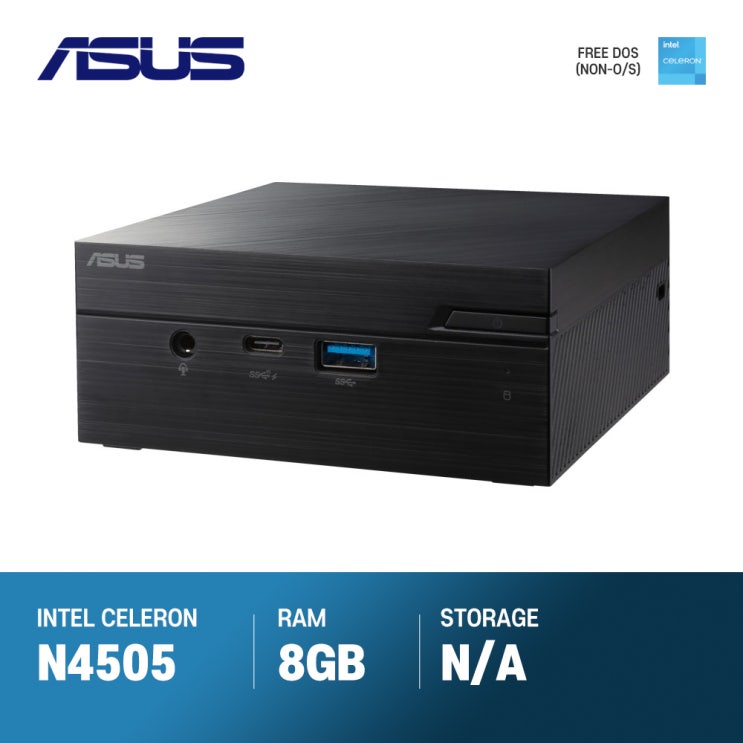 가성비갑 ASUS 미니 베어본 PC PN41-BBC035MV (N4505/8GB), 16GB, SSD 120GB 좋아요