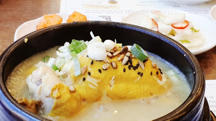  용인 삼계탕 맛집 죽전 고봉삼계탕/평강삼계탕, 삼계탕이 황금색인 이유?
