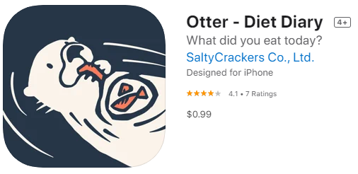 [IOS 유틸] Otter - Diet Diary 식단(다이어트) 관리 건강한 나의 하루 가 한시적 할인!