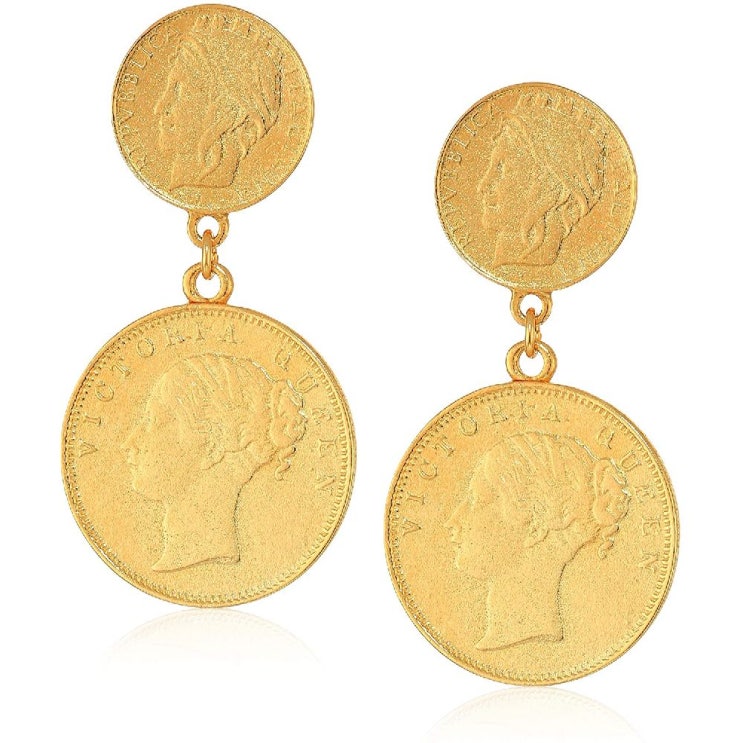 인지도 있는 Ben-Amun Jewelry 벤 아문 모로코 동전 24K 골드 도금 빈티지 귀걸이 ··· 인지도 있는 Ben-Amun Jewelry 벤 아문 모로코 동전 24K 골드 도금 빈티지 귀걸이 ···