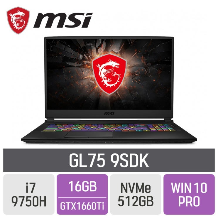 가성비 뛰어난 MSI 게이밍노트북 GL75 9SDK, SSD 512GB, 포함, 16GB 좋아요 가성비 뛰어난 MSI 게이밍노트북 GL75 9SDK, SSD 512GB, 포함, 16GB 좋아요