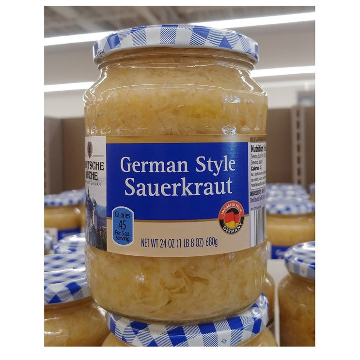 후기가 정말 좋은 Deutsche Kuche 사워크라우트 양배추 절임 2개 German Style Sauerkraut 680g, 1개 추천해요