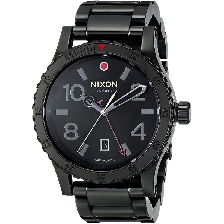 잘팔리는 Brand: NIXON 닉슨 남성 A2771883 외교관 SS 아날로그 디스플레이 스위스 쿼츠 블랙 시계 추천해요