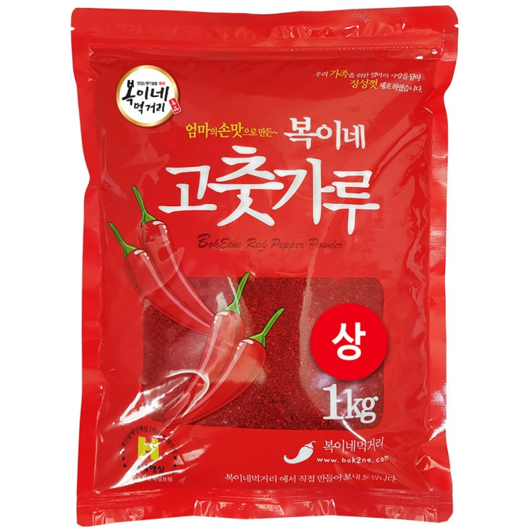 잘나가는 복이네먹거리 고춧가루 보통맛 찜/무침용 상, 1kg, 1개 추천합니다 잘나가는 복이네먹거리 고춧가루 보통맛 찜/무침용 상, 1kg, 1개 추천합니다