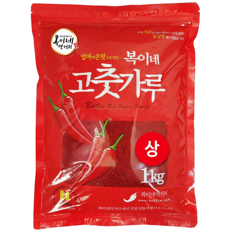 잘나가는 복이네먹거리 고춧가루 보통맛 찜/무침용 상, 1kg, 1개 추천합니다