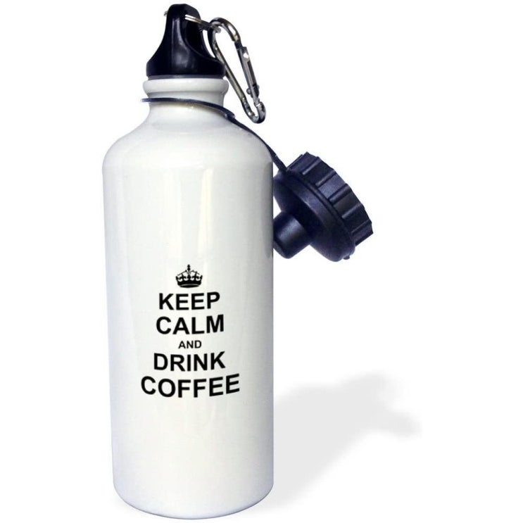 후기가 좋은 직수입 3d Rose Ceep Calm and Drink Coffee-Carry on Drink-커피 애호가들을 음료-Carry-Black 스포츠 워터 보틀 21온스 후기가 좋은 직수입 3d Rose Ceep Calm and Drink Coffee-Carry on Drink-커피 애호가들을 음료-Carry-Black 스포츠 워터 보틀 21온스
