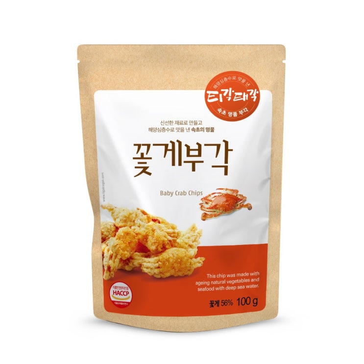 인기있는 티각태각 꽃게부각, 100g, 1봉 ···