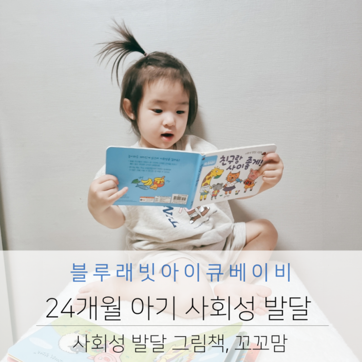  블루래빗 아이큐베이비 24개월 아기 사회성 발달 그림책