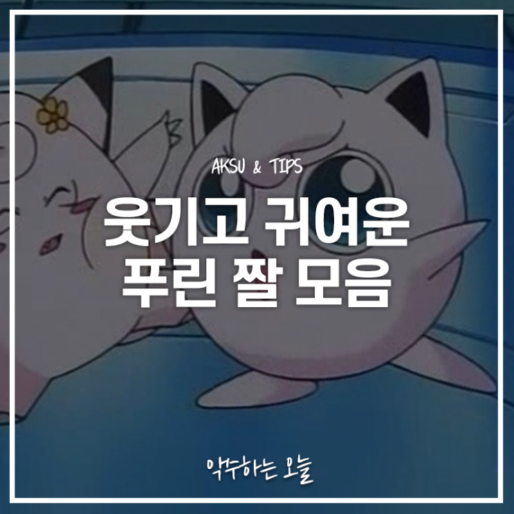  푸린 짤 모음 프사하기도 좋고 재미도 있는 포켓몬스터 푸린 사진 모아봤어요