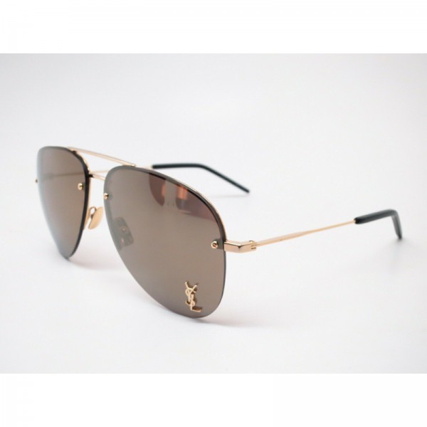 인지도 있는 445868 / New Authentic Saint Laurent SL Classic 11 M 004 Gold w/Bronze Mirror Sunglasses 추천해요