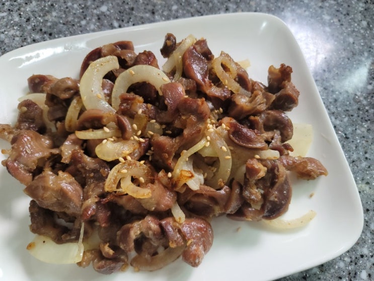  [닭근위볶음] 백종원 닭똥집 볶음 만드는 법